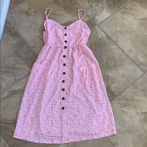 Pink floral sundress